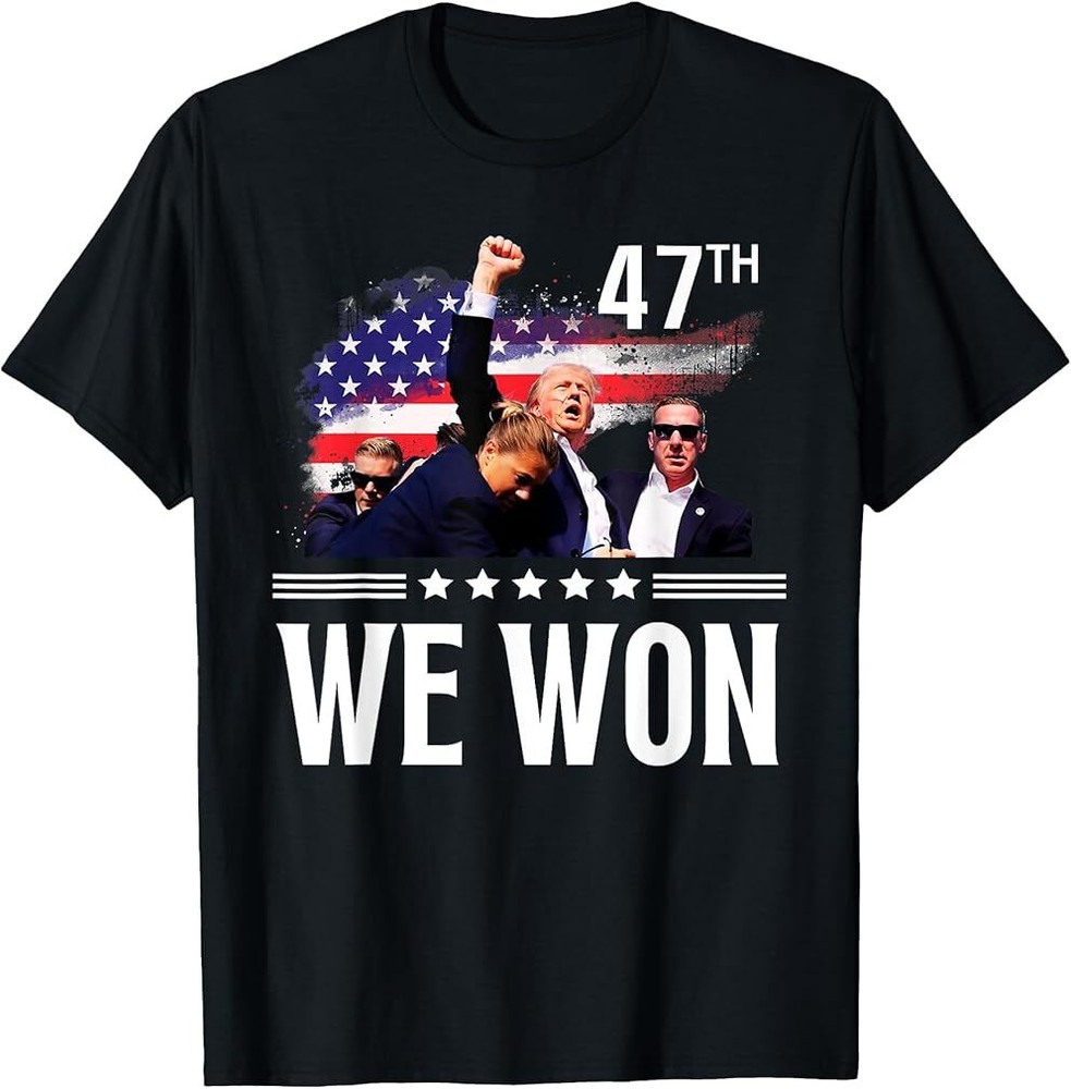 Donald Trump 47th President JD Vance We Won Get Over It 2024 T-Shirt
