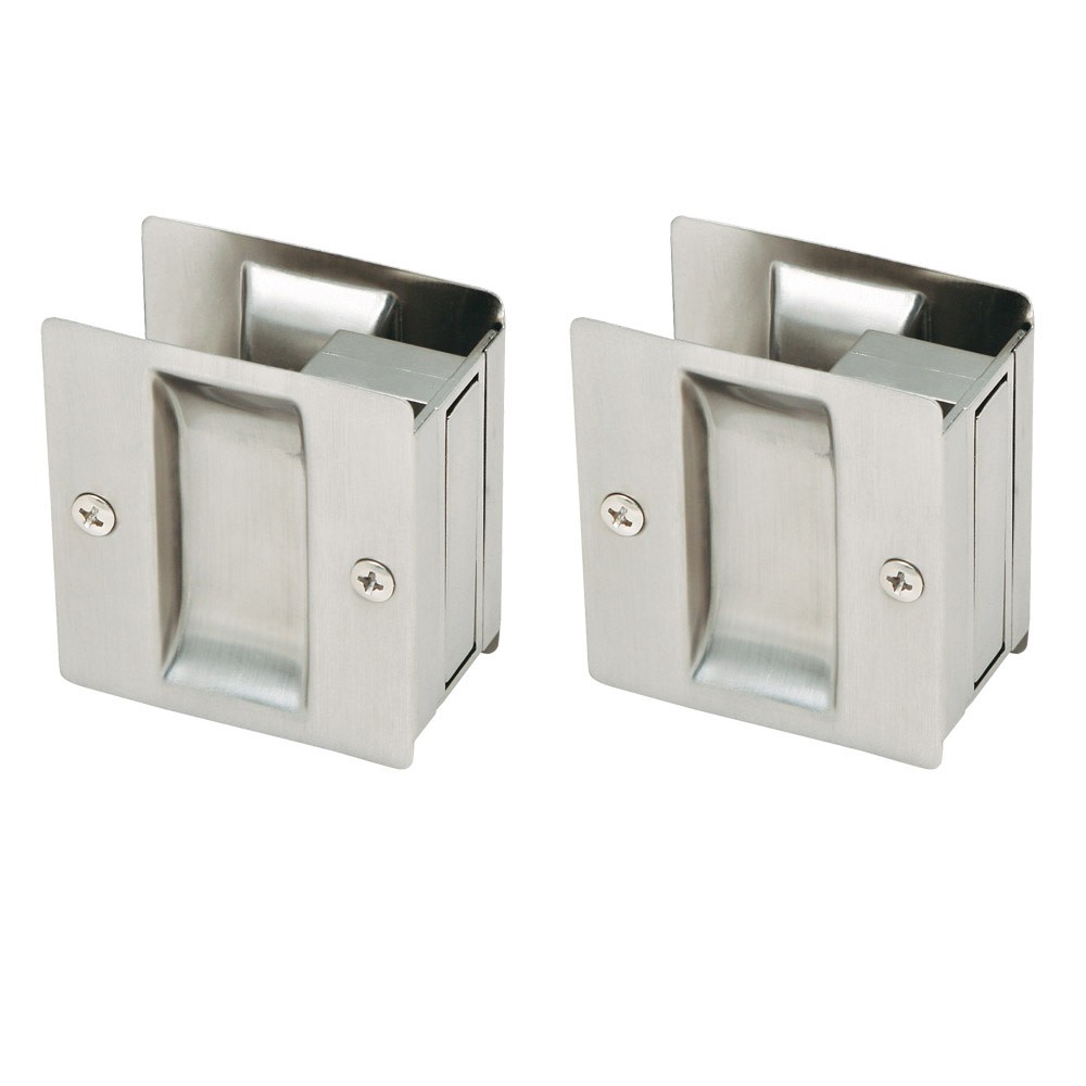Brass Nickel Passage Pocket 2-3/4 x 2-1/2 Inch by Design House 182097