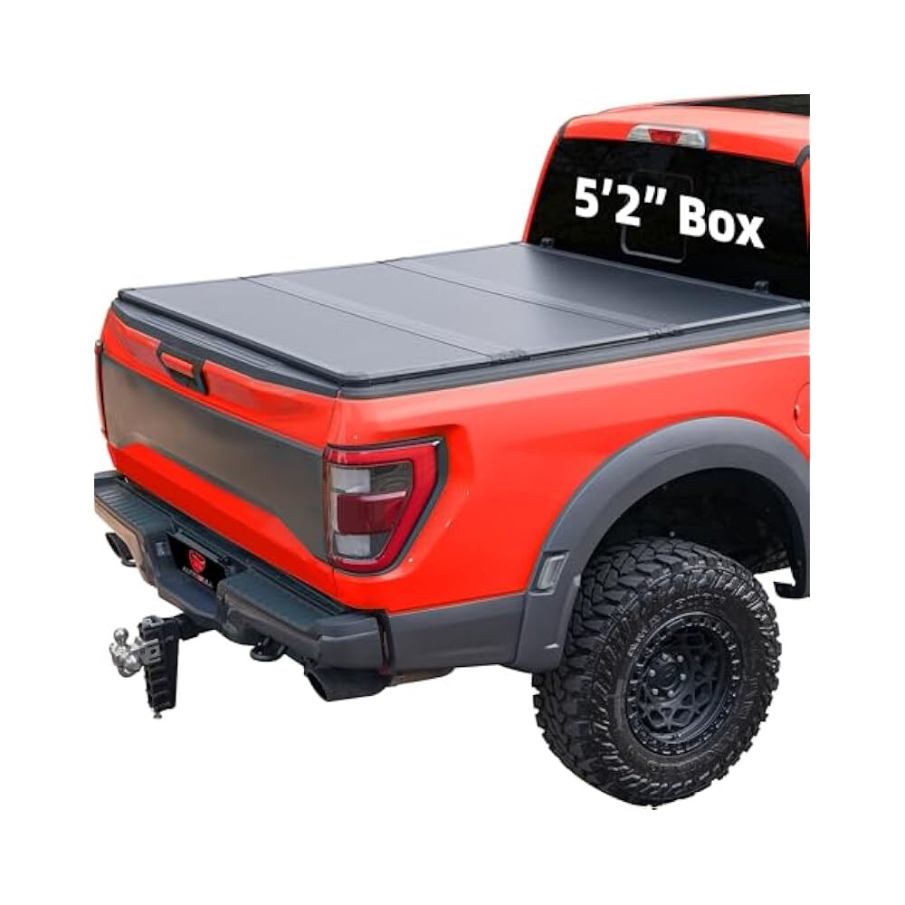 5.2ft Durable Alloy Fiberglass Pickup Truck Bed Cover
