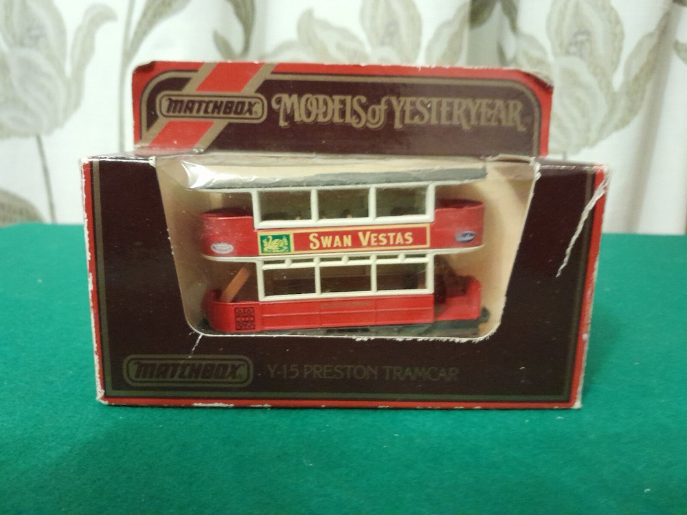 MATCHBOX MODEL OF YESTERYEAR Y-15 PRESRON TRAMCAR  WITH BOX