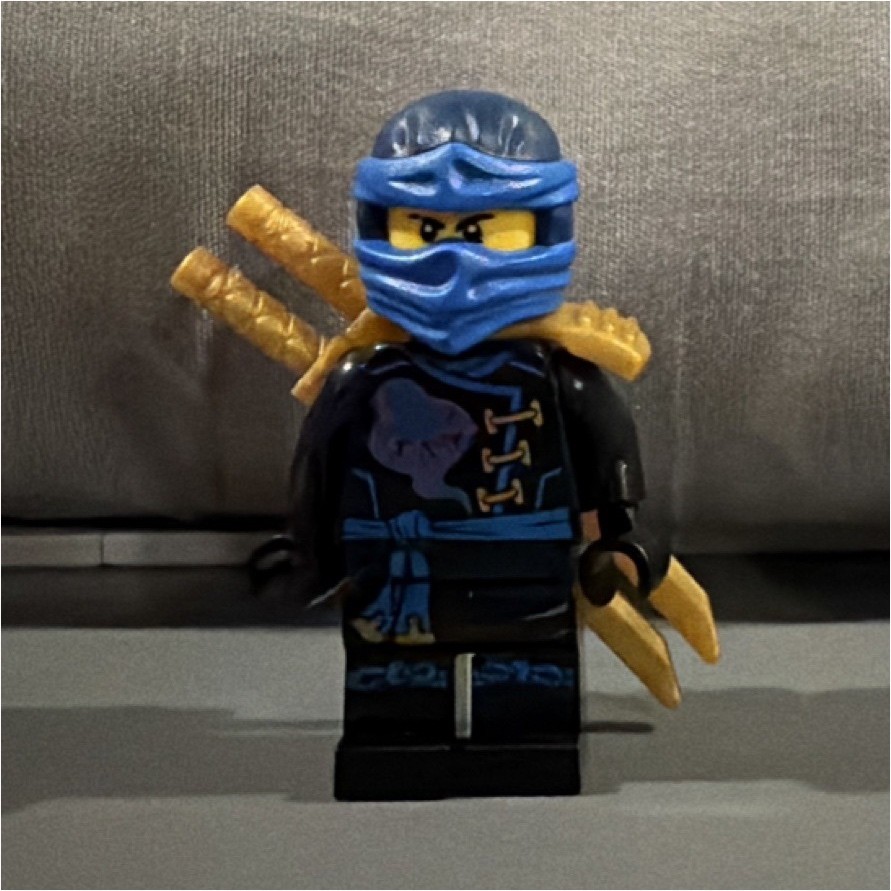 LEGO Ninjago Minifigure Jay Rare Double Sided Head Skybound Variant with Swords