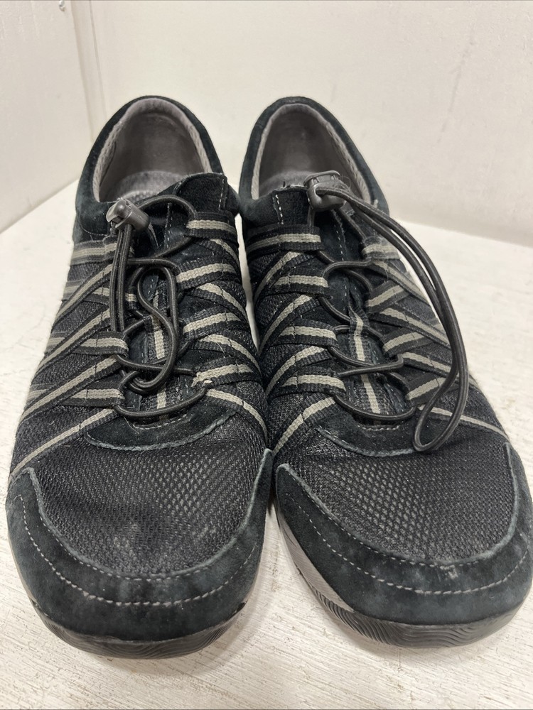 Dansko Honor Walking Shoes Sneakers Black Suede Size 42 US Size 11 1/2/12