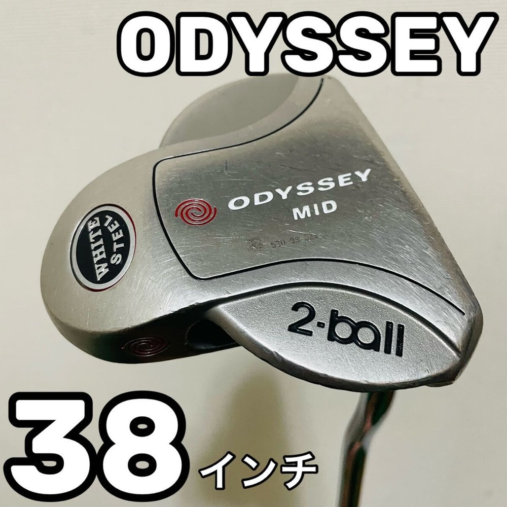 Putter 7465 Odyssey blanco 2 bolas mediados 38 pulgadas Japón