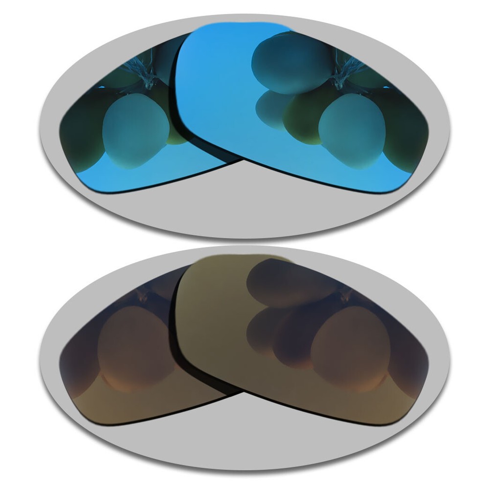 Sky Blue&Copper Lenses Replacement For-Oakley Split Jacket Polarized