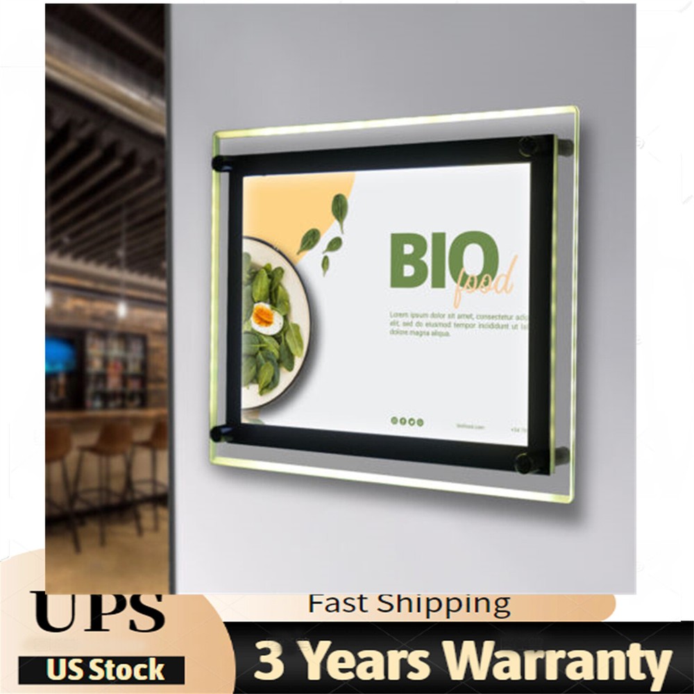 A4 LED Light Box Poster Frame - Indoor Advertising Illuminated Display for Vibrant Projecting Signs - Premium Quality Design for Eye-Catching Visuals - Perfect for Shops, Events, and Creative Displays.