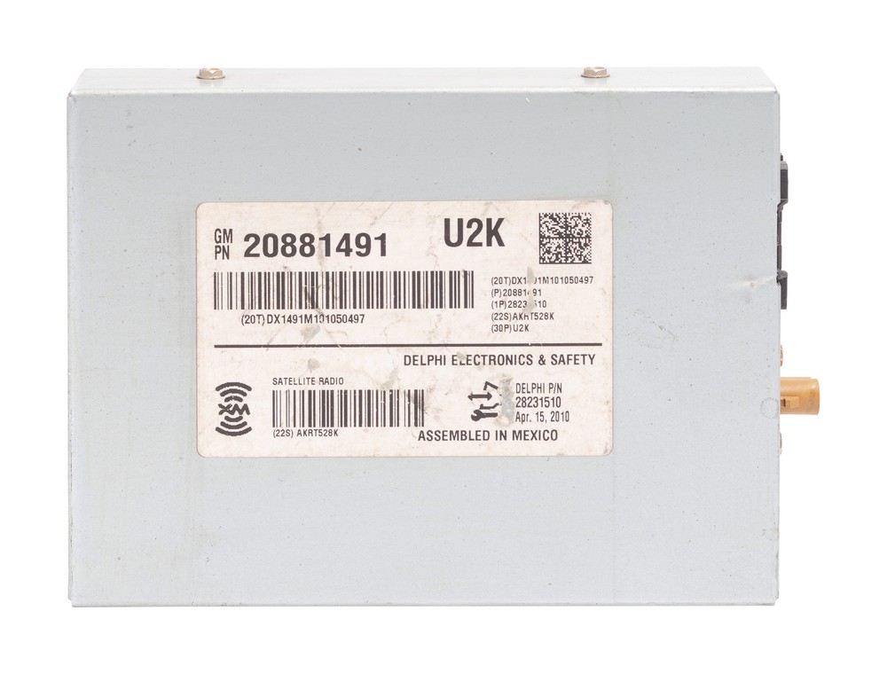 2006-16 Chevy Impala & 2006-11 Cadillac SRX Satellite Radio Module 20881491