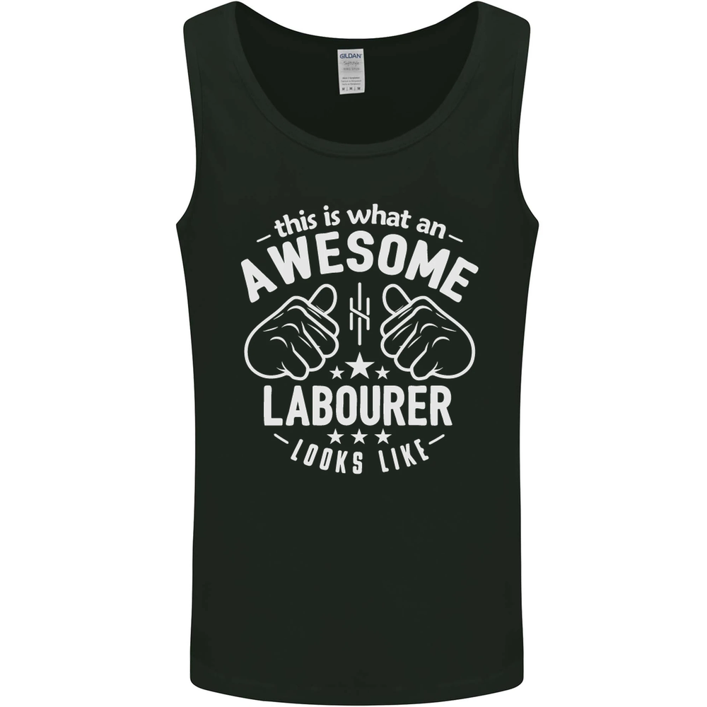 Awesome Labourer Vest Tank Top for Men - Durable & Comfortable Workwear