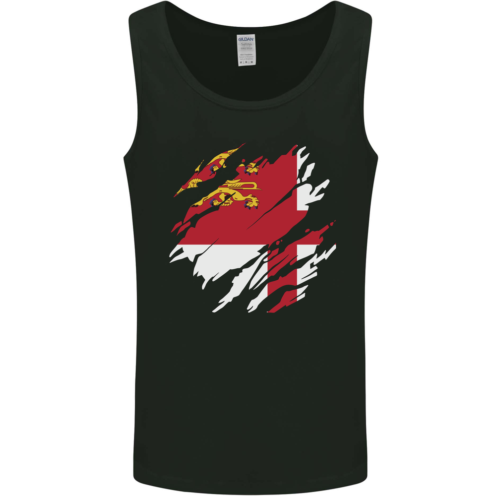 Torn Flag Sark Mens Vest Tank Top