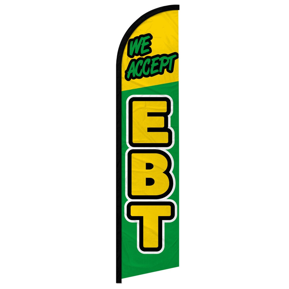 Full Curve Windless Swooper Flag – EBT Accepted for Convenient Shopping