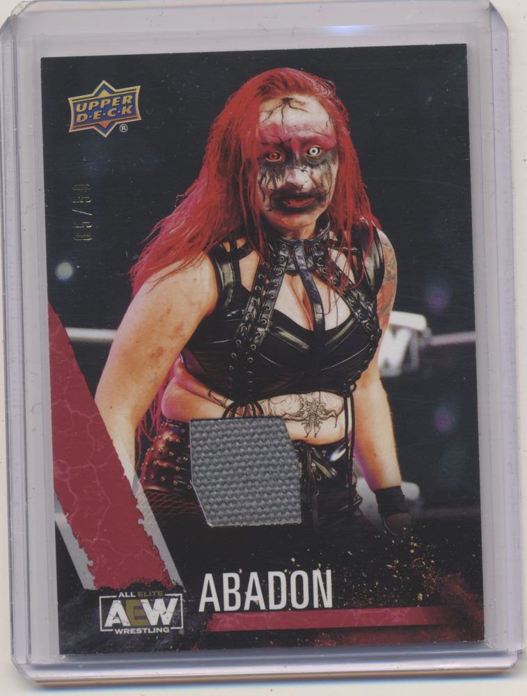 2021 Upper Deck AEW  Relic Abadon Red /50