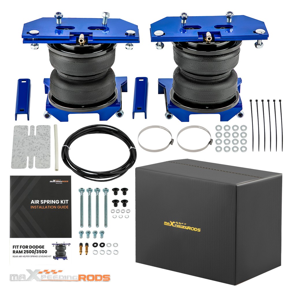 Rear Air Spring Suspension Kit fit Dodge Ram 2500 3500 2003-2013 Schrader valve