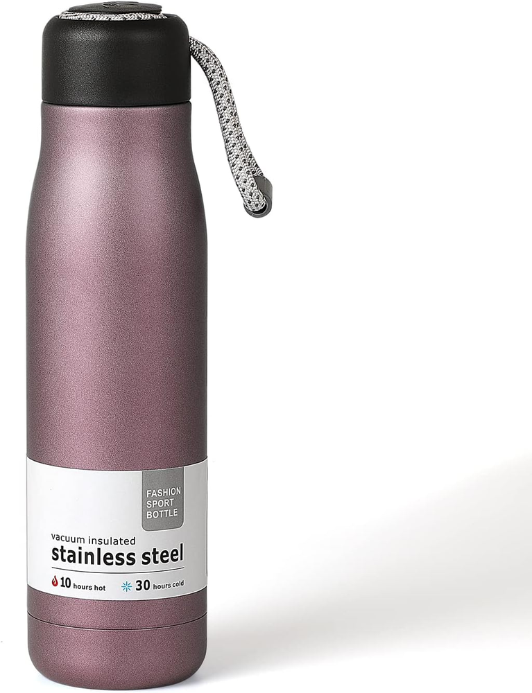 Water Bottle with Portable Lid Metal Vacuum Insulated Stainless Steel | Reusable