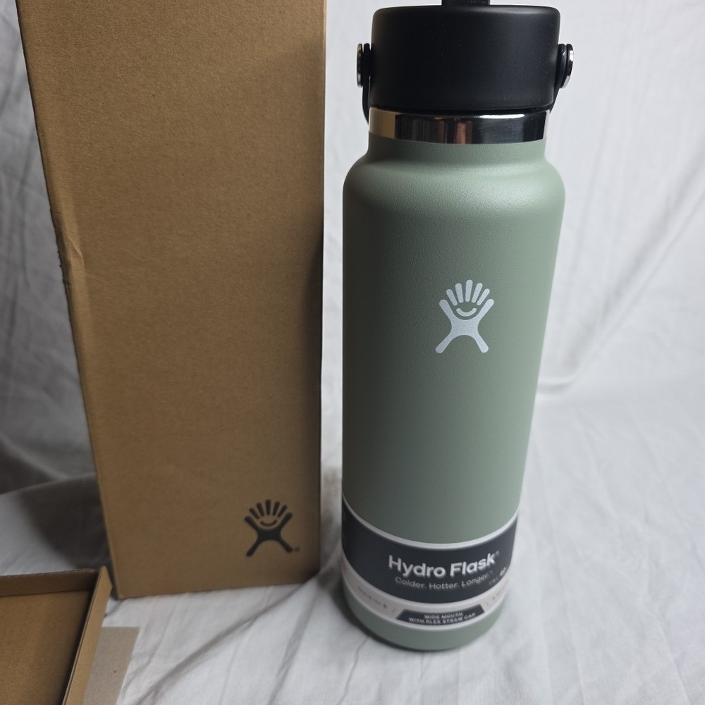 Hydro Flask 40 oz Wide Mouth With Flex Cap | Agave — Brand New (BTV)