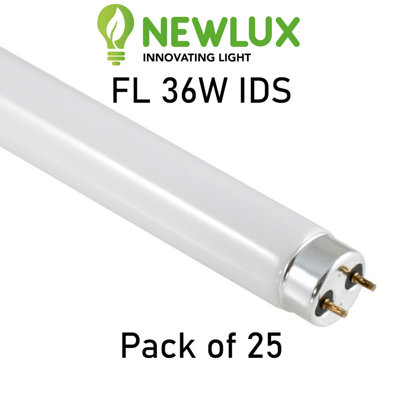 NewLux Fluorescent Tube Light FL 36W IDS 6500K 1275lm Cool Daylight 25-Pack