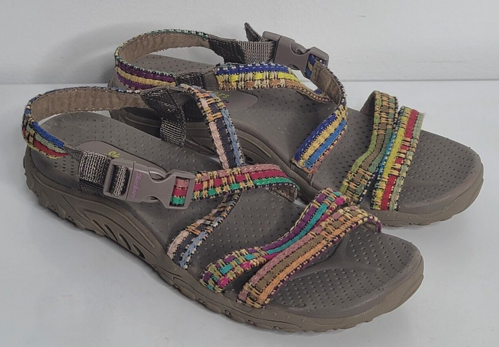 Skechers Reggae Buckle Sandals for Women Size 7 Colorful Outdoor Style