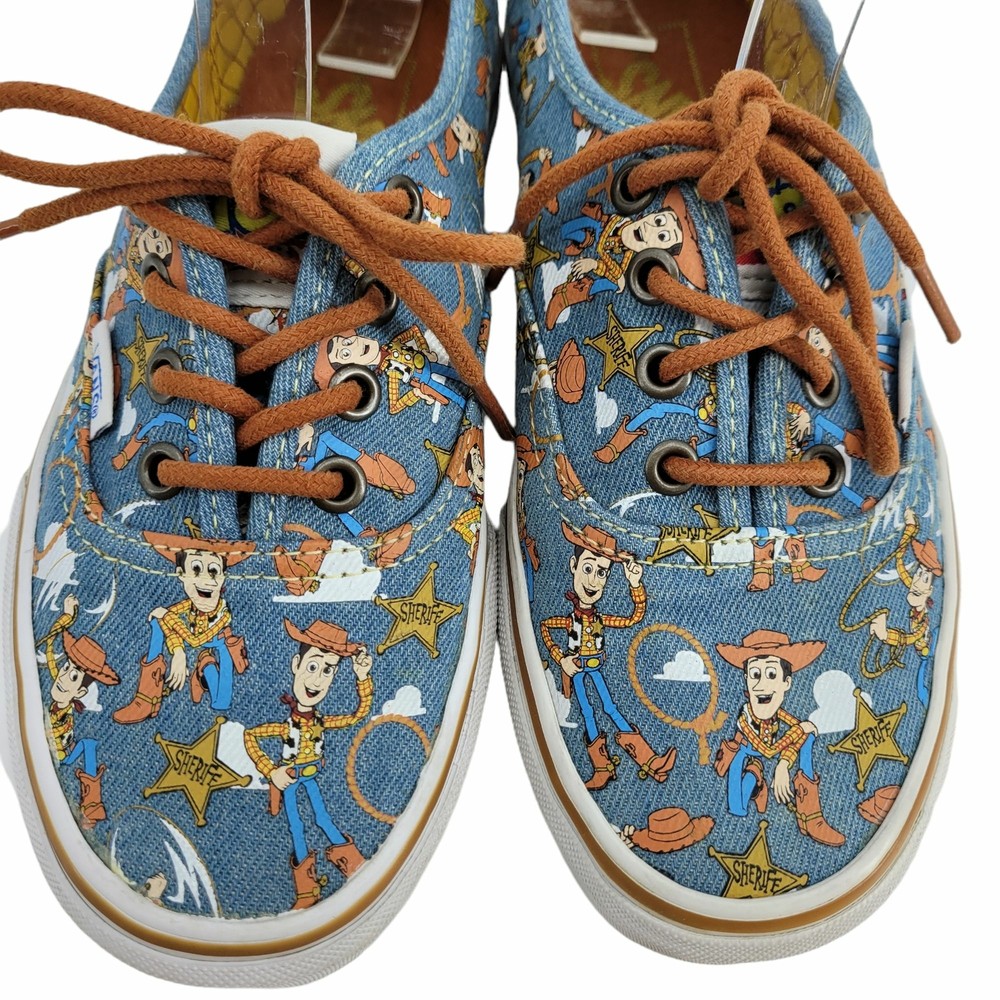 Vans Disney Pixar Toy Story Era Sheriff Woody 721278 Blue Womens 6.5 Mens 5