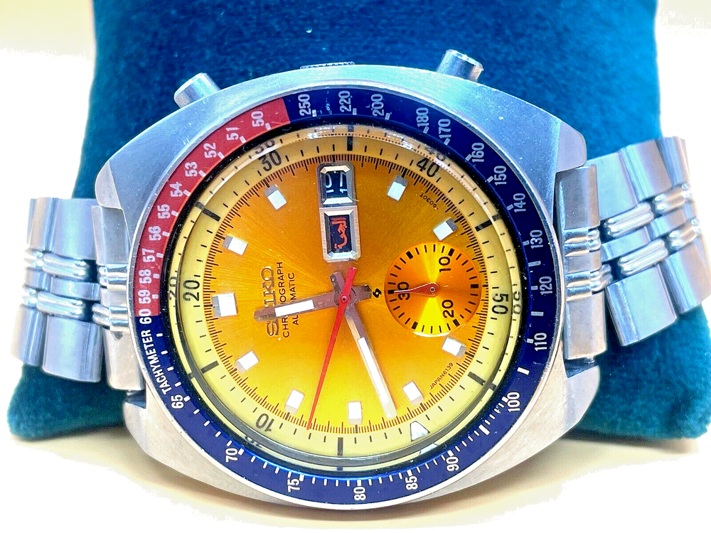 Clearance sale   Seiko automatic chronograph 6139-6002 serviced original-image