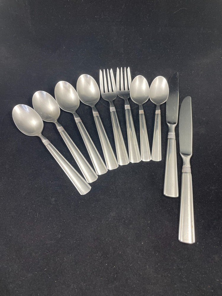 Pfaltzgraff Kenilworth Stainless Steel 18/0 Glossy Flatware Set Options