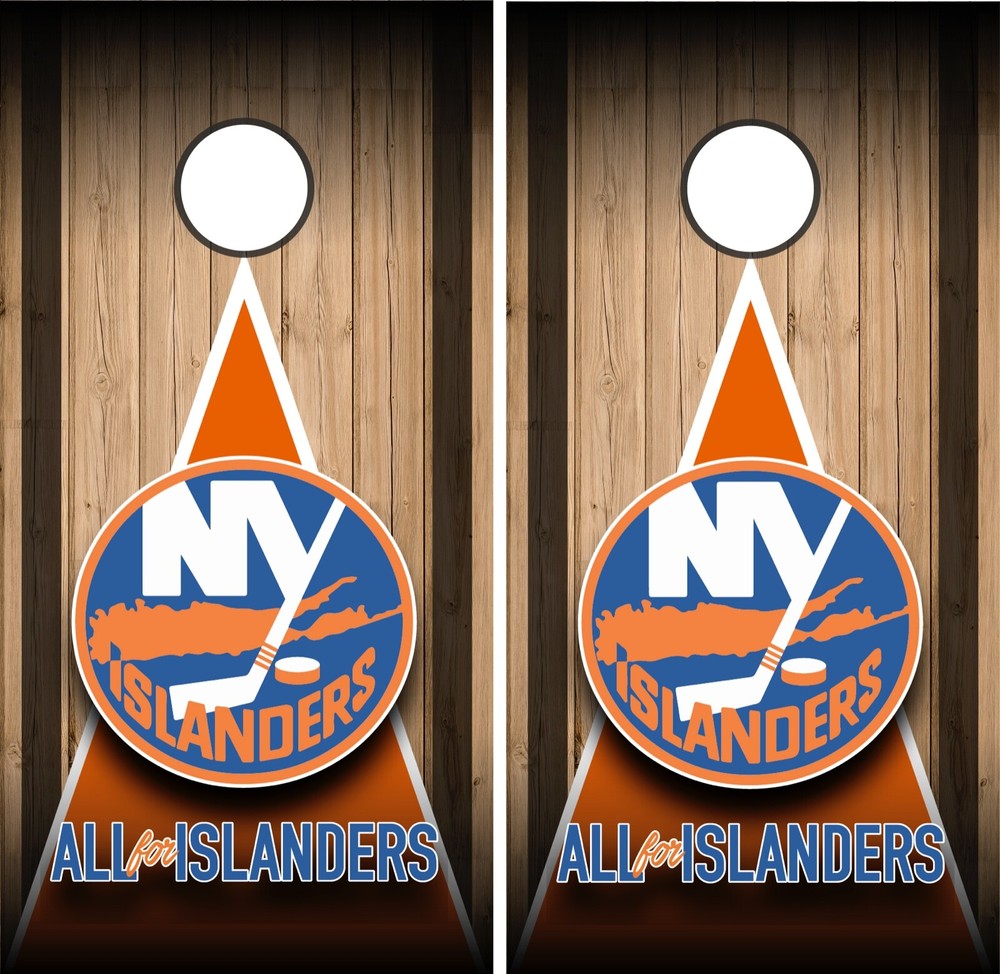New York Islanders NHL Cornhole Board Skin Vinyl Decal Sports Decor NH22