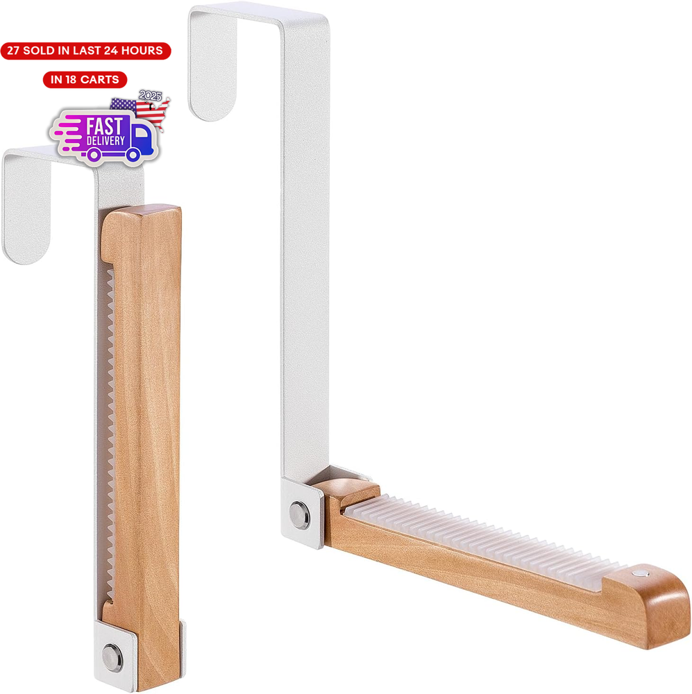 Retractable Over the Door Hanger Hook for Multiple Items Storage