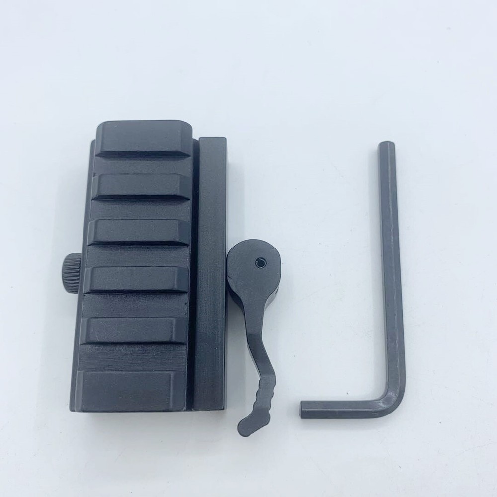 QD Lever 5 Slot 20mm Weaver Picatinny Rail Mount Riser Quick Detach Scope Base