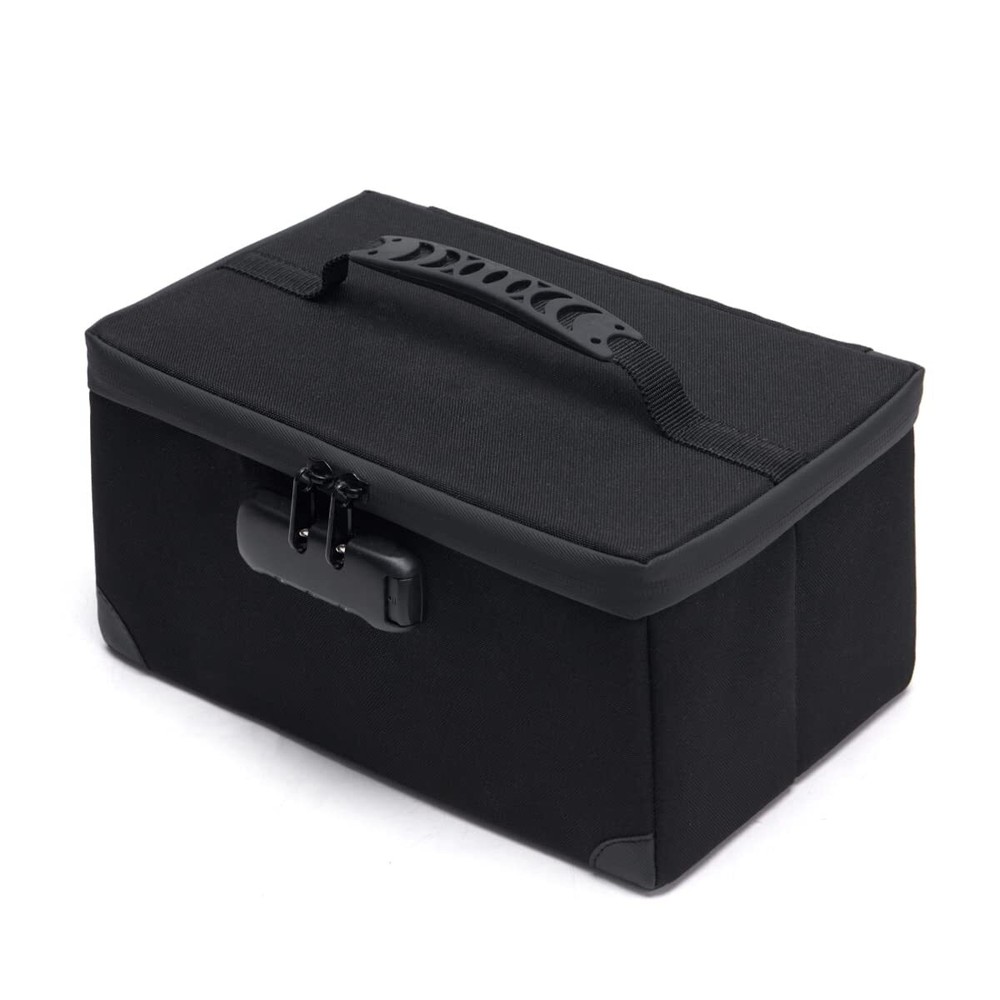 Portable Lockable Travel Makeup Case Large Capacity Waterproof Cosmetic Organizer