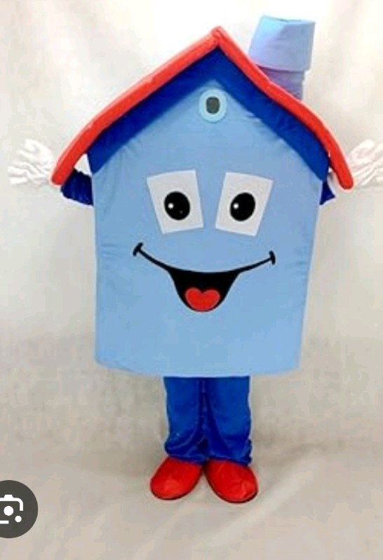 Mascot House Costume XL Adult Full Body Cartoon Home Character Real Estate New