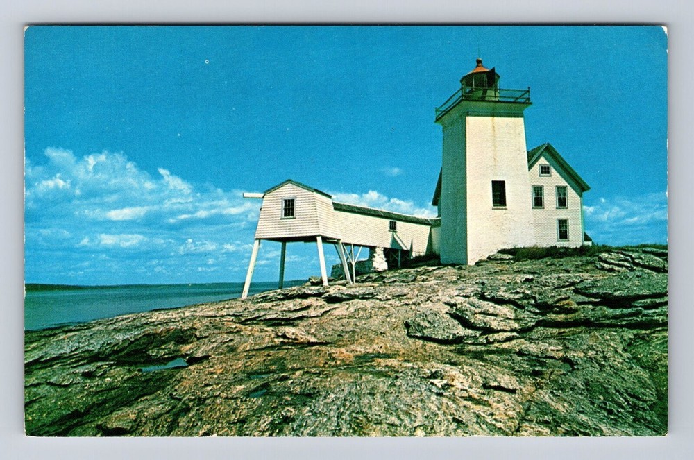 West Southport ME-Maine, Hendrick's Head Lighthouse, Antique, Vintage Postcard