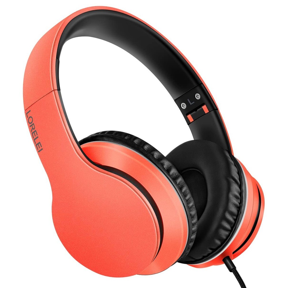 X6 Over-Ear Headphones with Microphone Lightweight Foldable & Portable Stereo B