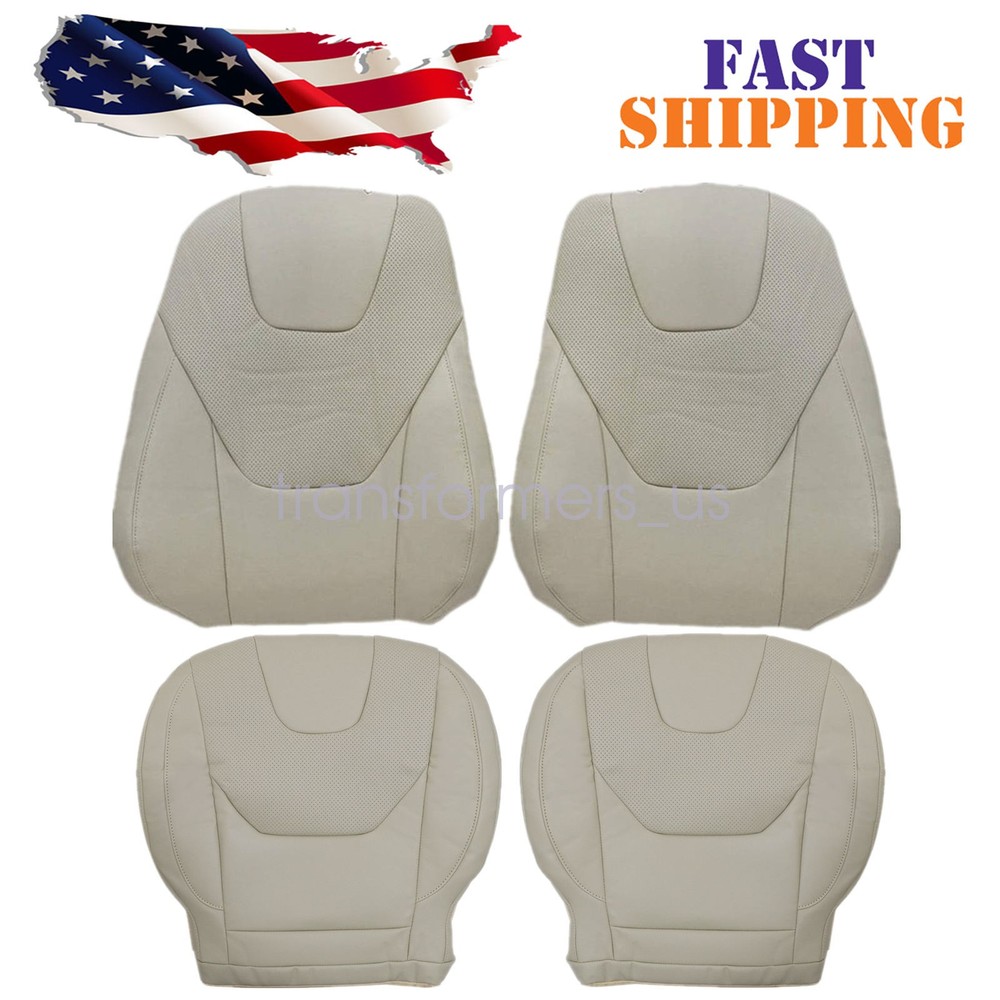 For Ford Fusion Titanium 2013-2017 Leather Front Bottom &Top Seat Cover Tan 4PCS