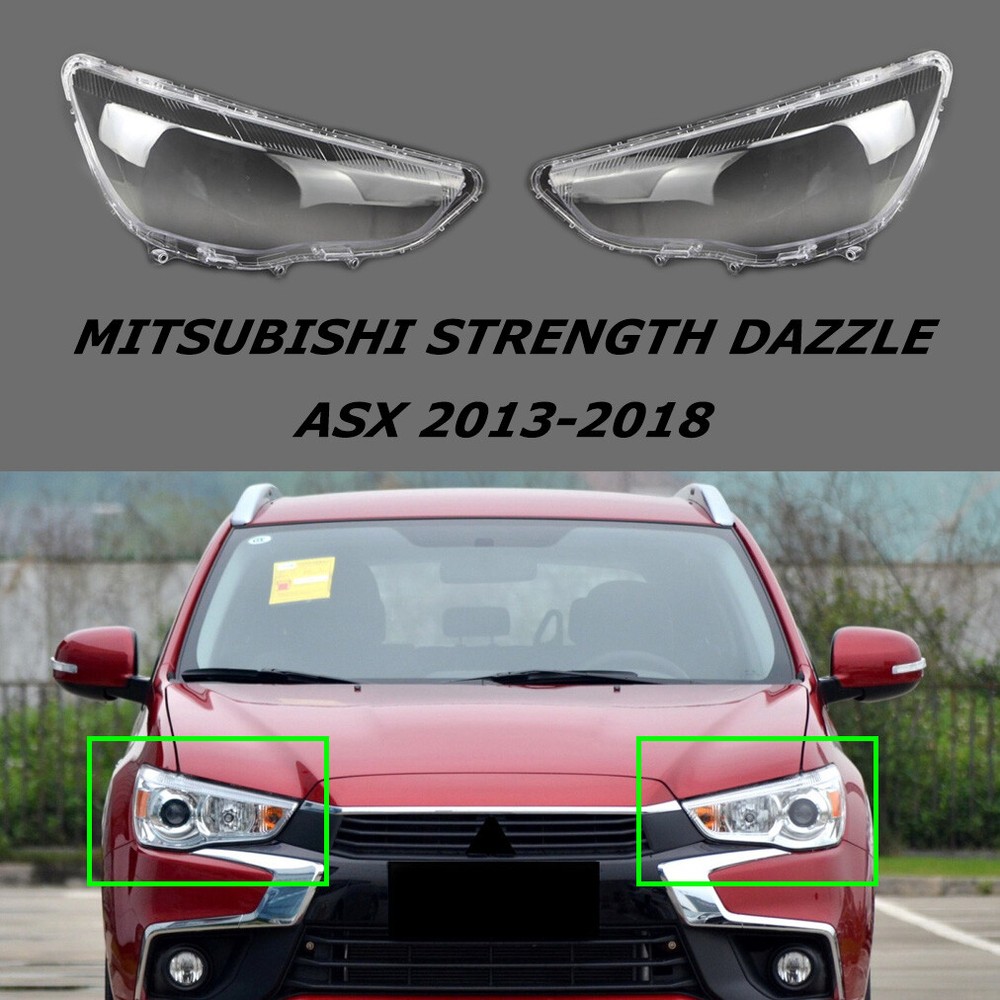 Car Shell Fit Mitsubishi Strength Dazzle ASX 13-18 14 15 Headlamp Headlight Lens