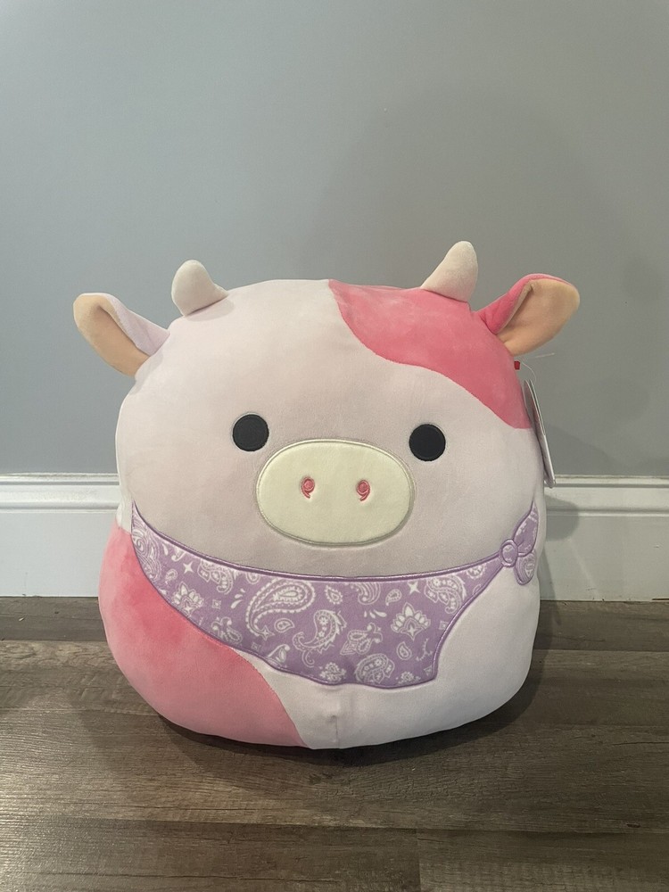 14 Inch Soft Squishmallows Cow Plush Toy SQA22-014-CW