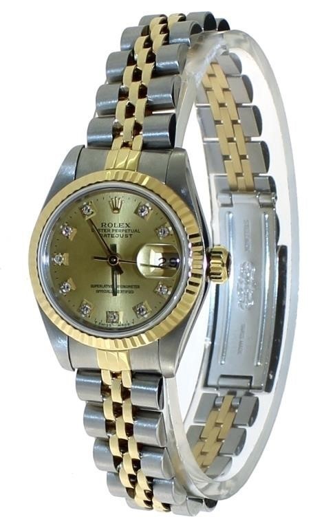 Rolex Oyster Perpetual 69173 Lady Datejust 26 Diamonds Pre-owned MINT CONDITION