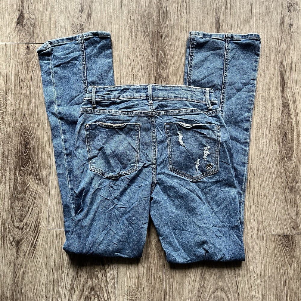 Indigo Rein Women’s Slightly Distressed Denim Jeans Size 5 26x32 1/2