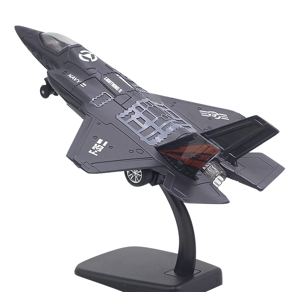 1/72 Fighter Aircraft F35 Jet Plane Alloy Model Pullback Fighter Sound Light