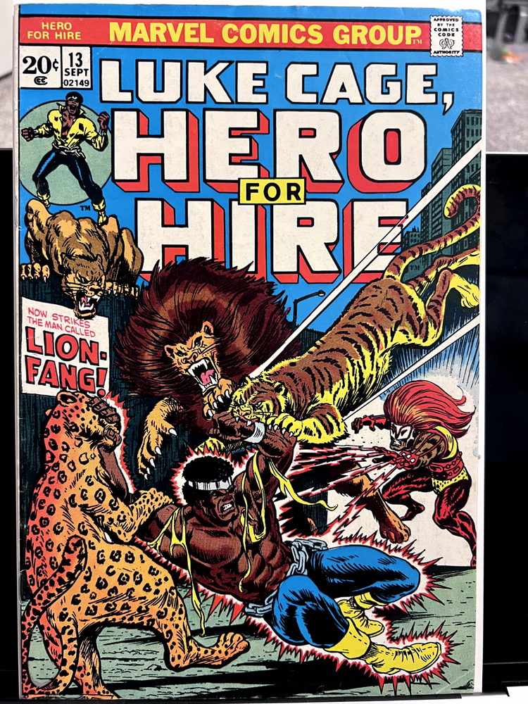 Luke Cage Hero For Hire #13 G/VG Lion Fang