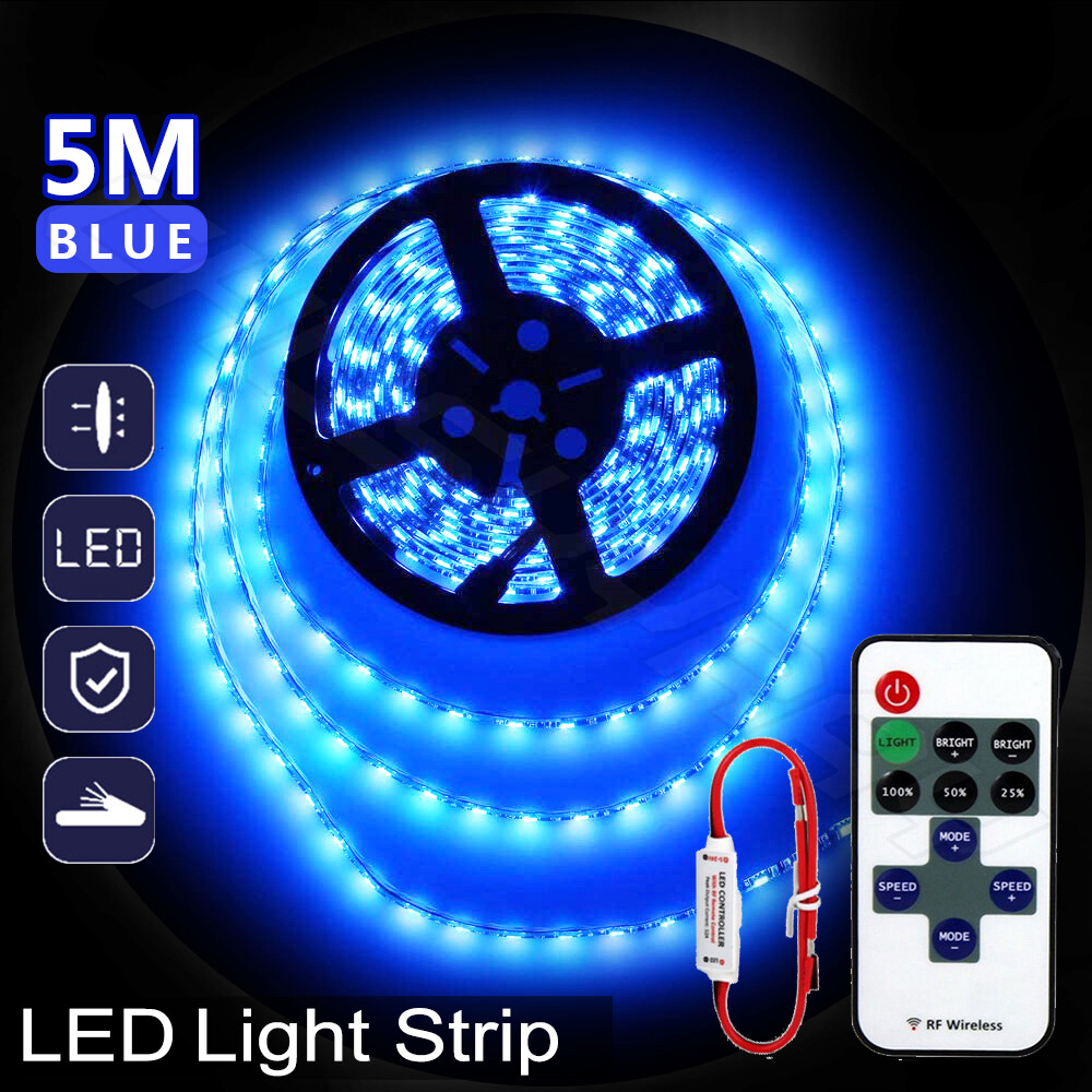 16FT 5M Bright ICE BLUE 5M 300Leds SMD 2835 Led Strip Light Lamp 12V