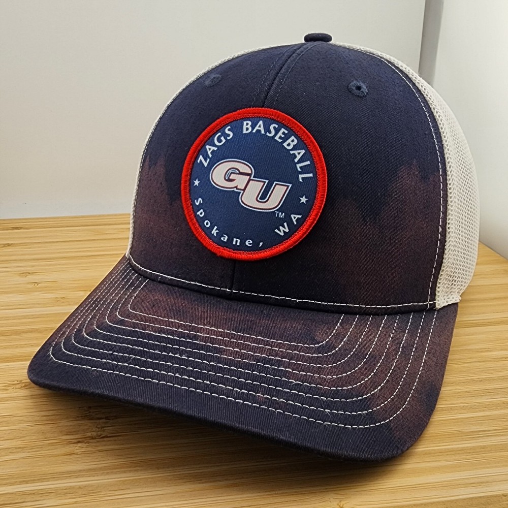 Gonzaga Bulldogs Baseball Trucker Hat, GU Patch, Spokane, Faded Blue, Snapback