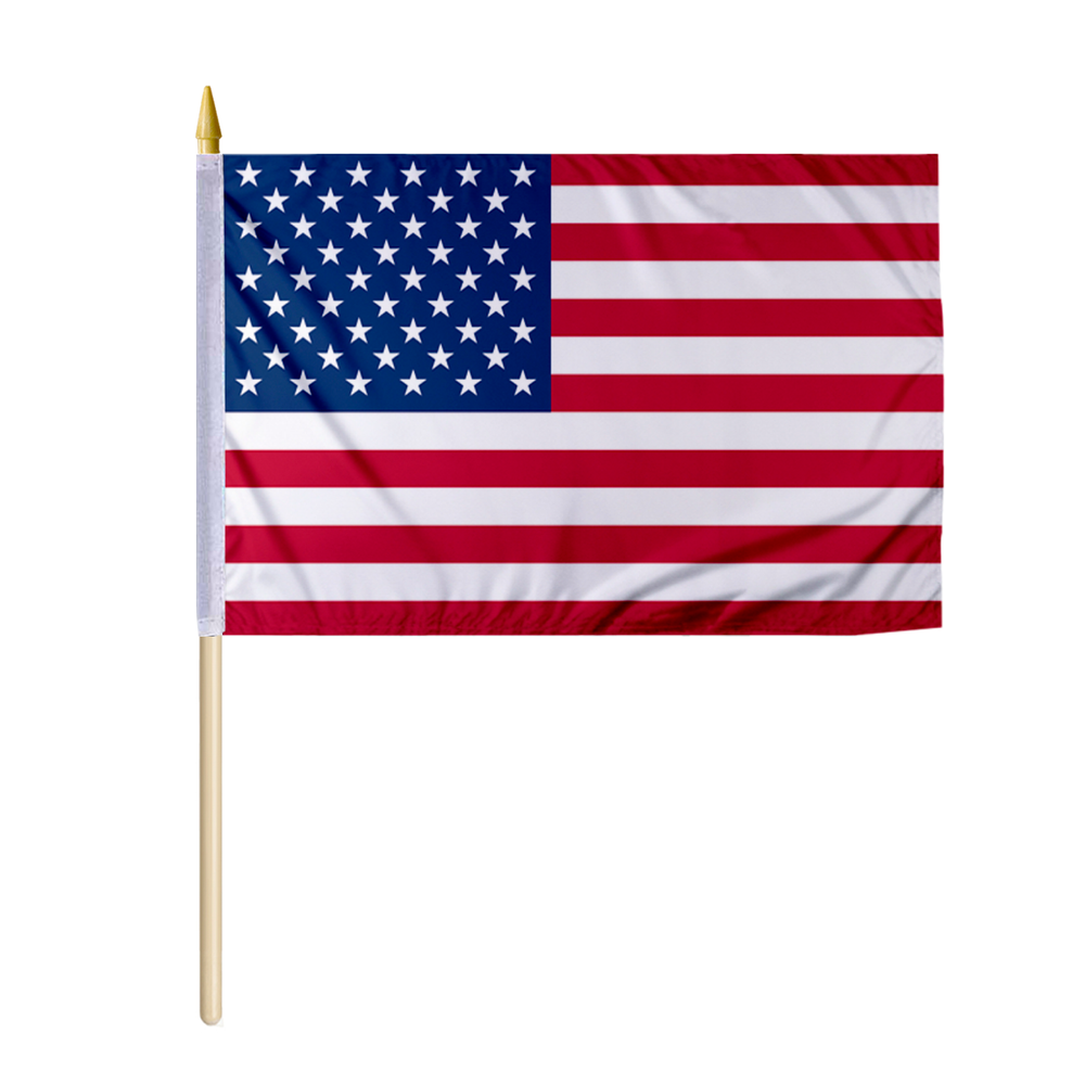 Large 24x36 Inch American Stick Flag by Promo Patriot - USA Flag on Pole