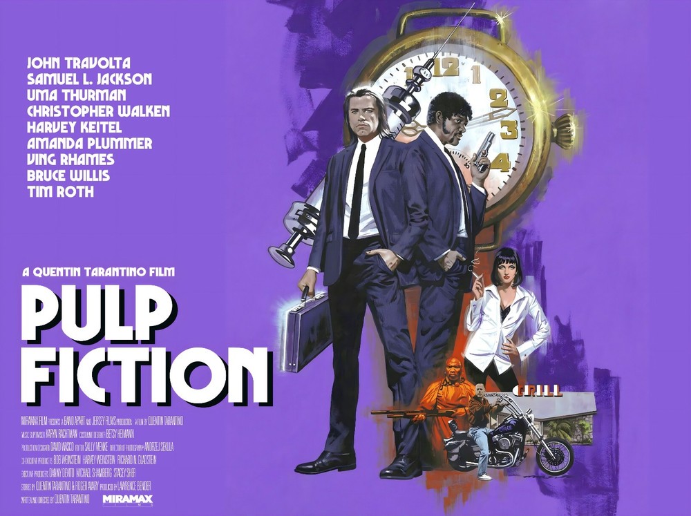 PULP FICTION 1994 UK quad poster print 30x40