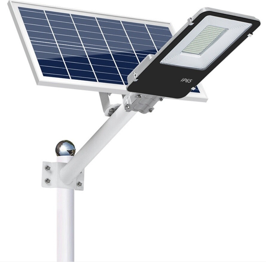 2024 350W Commercial Solar LED Street Light IP65 Waterproof Dusk to Dawn Outdoor Road Lighting