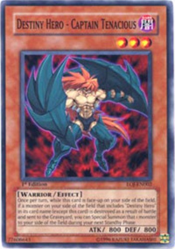 Destiny Hero Captain Tenacious EOJ-EN002 Common Unlimited Edition Light