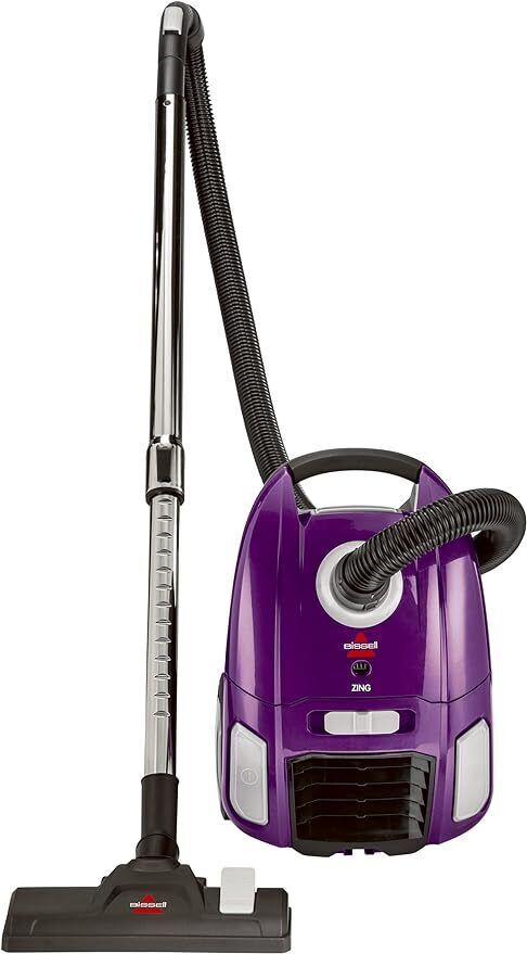 Lightweight Bagged Canister Vacuum Cleaner for Floors and Carpets