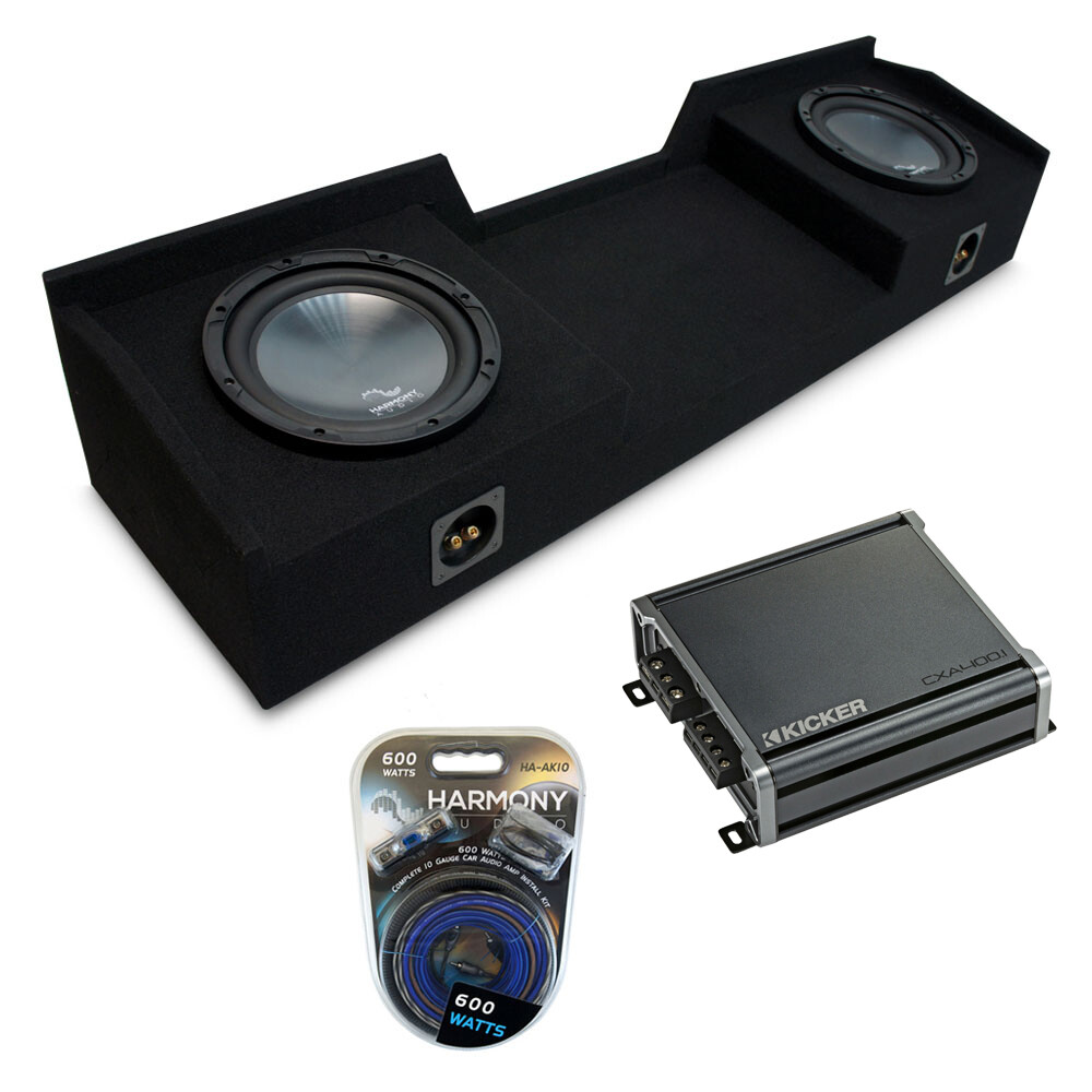 04-15 Nissan Titan King Crew Truck Harmony R104 Dual 10 Sub Box with CXA400.1 Amp