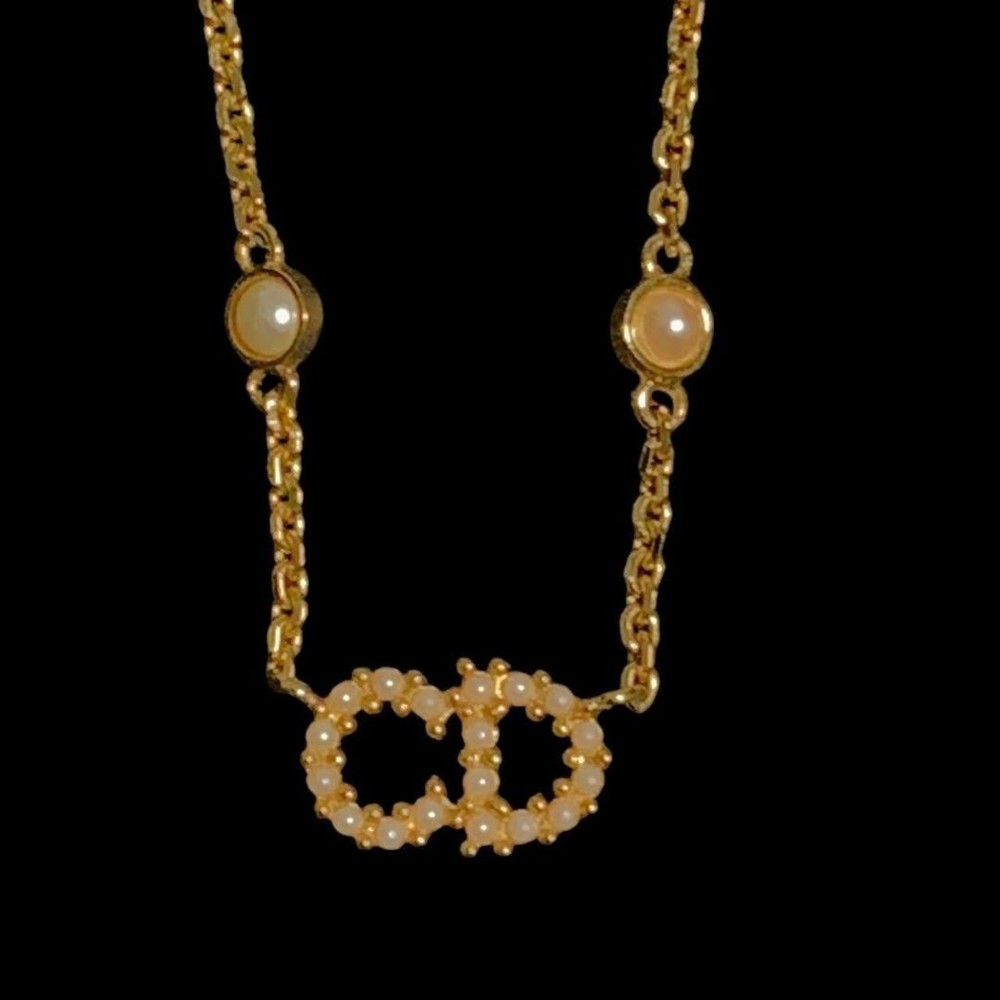 Dior Clair D Lune Gold Necklace Luxury Fashion Accessory