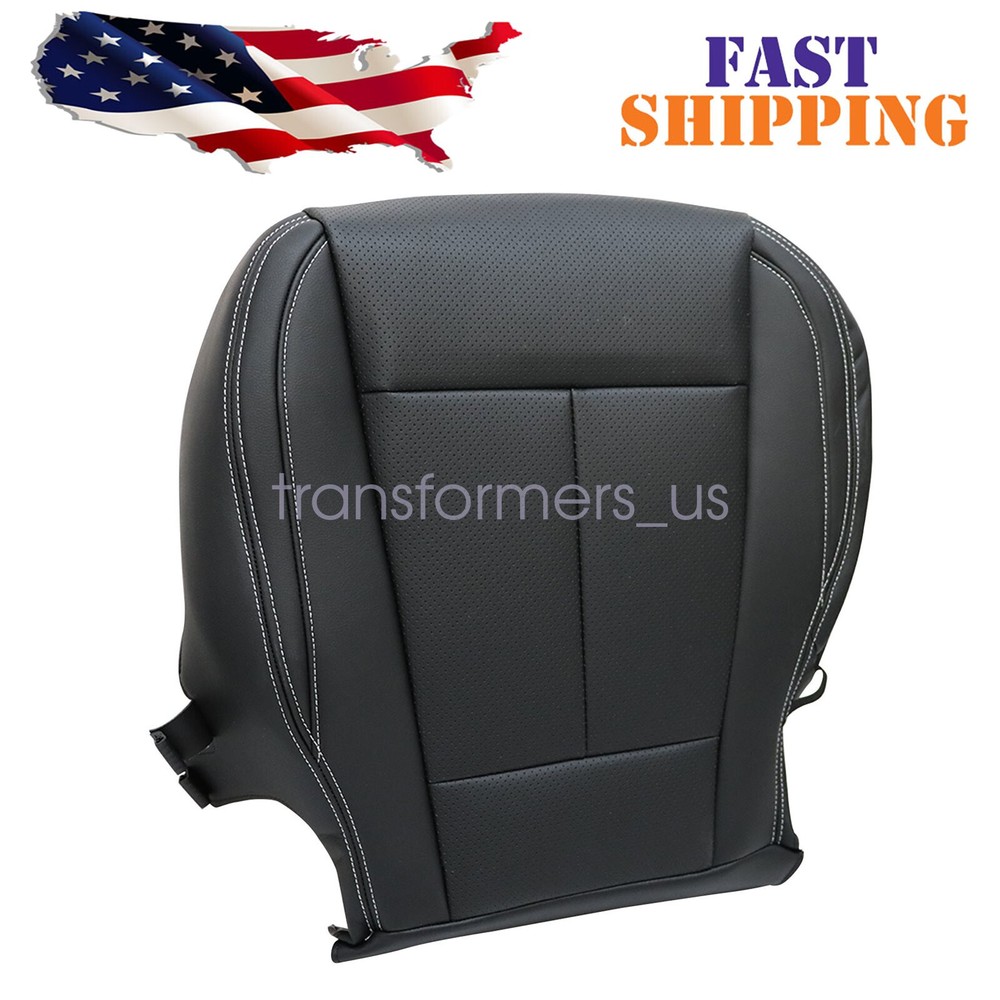 For 2015-2021 Ford F150 Super Crew Cab Driver Bottom Replacement Seat Cover Blk