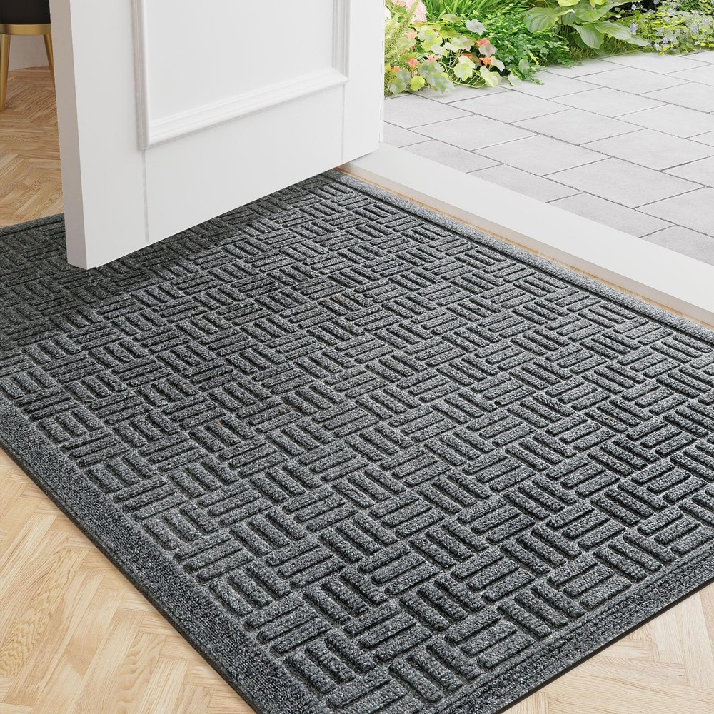 Sturdy Door Mat, Heavy Duty Front Welcome Mats for Home Entrance Outdoor Decor