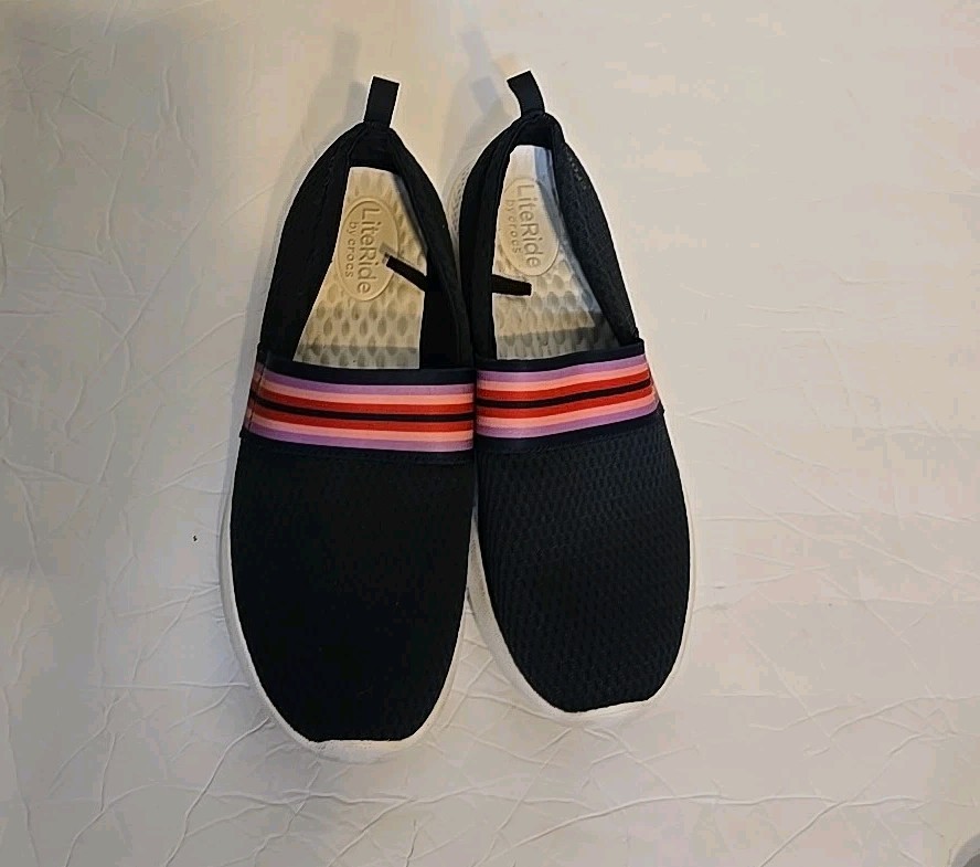 Crocs Women's LiteRide 205727 Navy Casual Loafers Slip-On Shoes Size 10