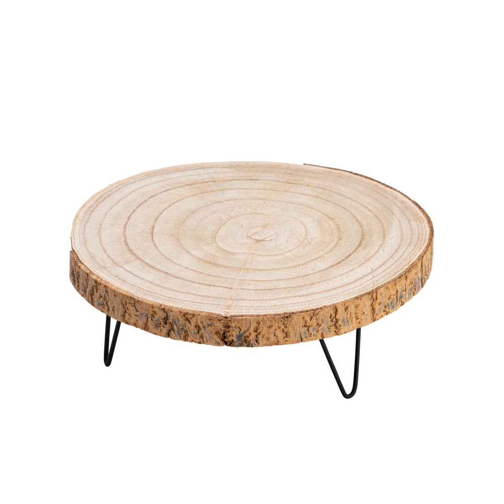 Natural Decorative Paulownia Wood Pedestal for Display