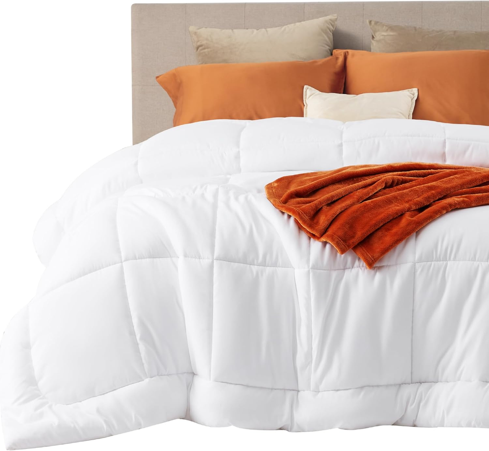 Comforter Duvet Insert - Quilted Comforters Cal King Size, All Season Duvet, Gen